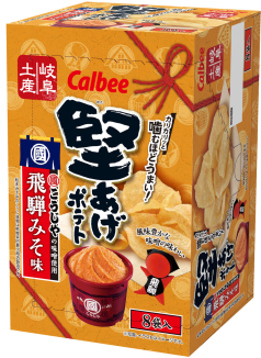 堅あげポテト 飛騨みそ味 120g(15g×8)