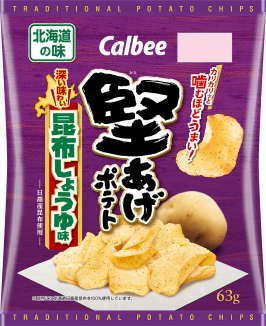 堅あげポテト 昆布しょうゆ味 63g