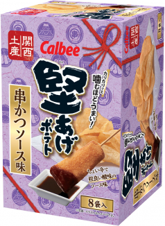 堅あげポテト 串かつソース味 120g(15g×8)